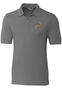 Cutter and Buck East Tennesse State Buccaneers Grey Advantage Vault Big and Tall Polo