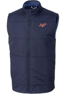 Cutter and Buck Dayton Flyers Big and Tall Navy Blue Stealth Vault Mens Vest