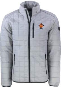 Cutter and Buck Syracuse Orange Mens Grey Rainier PrimaLoft Vault Filled Jacket