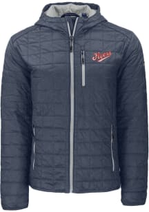 Cutter and Buck Dayton Flyers Mens Anthracite Vault Rainier PrimaLoft Hooded Filled Jacket