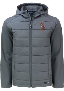 Cutter and Buck Minnesota Golden Gophers Mens Grey Vault Evoke Hood Medium Weight Jacket
