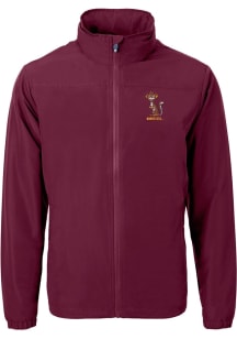 Cutter and Buck Minnesota Golden Gophers Mens Maroon Charter Eco Vault Light Weight Jacket