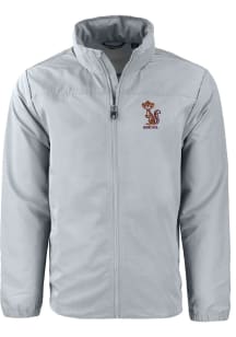 Cutter and Buck Minnesota Golden Gophers Mens Grey Charter Eco Vault Light Weight Jacket