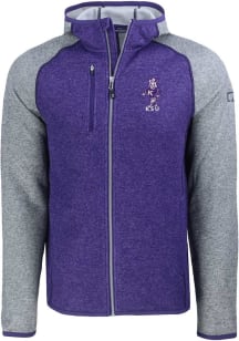 Cutter and Buck K-State Wildcats Mens Purple Mainsail Vault Light Weight Jacket