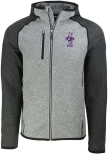 Cutter and Buck K-State Wildcats Mens Grey Mainsail Vault Light Weight Jacket