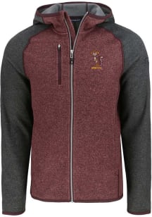 Cutter and Buck Minnesota Golden Gophers Mens Maroon Mainsail Vault Light Weight Jacket