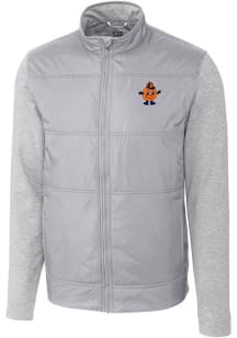 Cutter and Buck Syracuse Orange Mens Grey Stealth Vault Medium Weight Jacket