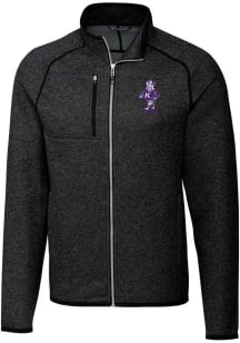 Cutter and Buck K-State Wildcats Mens Charcoal Mainsail Vault Design Medium Weight Jacket