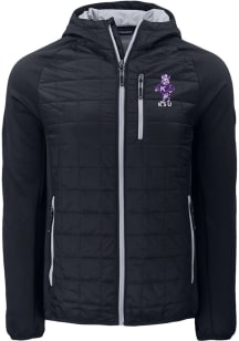 Cutter and Buck K-State Wildcats Mens Black Rainier PrimaLoft Hybrid Vault Medium Weight Jacket