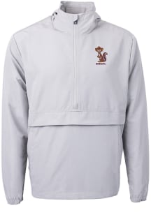 Cutter and Buck Minnesota Golden Gophers Mens Grey Charter Eco Vault Pullover Jackets