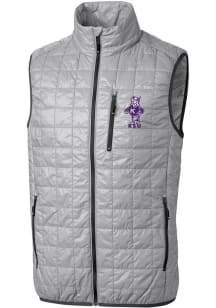 Cutter and Buck K-State Wildcats Mens Grey Rainier PrimaLoft Vault Sleeveless Jacket