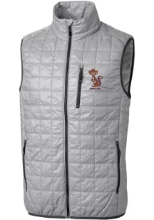 Cutter and Buck Minnesota Golden Gophers Mens Grey Rainier PrimaLoft Vault Sleeveless Jacket