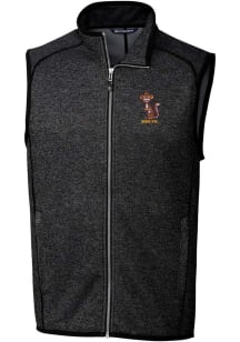 Cutter and Buck Minnesota Golden Gophers Mens Charcoal Mainsail Vault Sleeveless Jacket