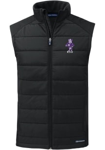 Cutter and Buck K-State Wildcats Mens Black Evoke Vault Sleeveless Jacket