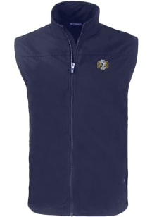 Cutter and Buck North Carolina Tar Heels Mens Navy Blue Charter Vault Sleeveless Jacket