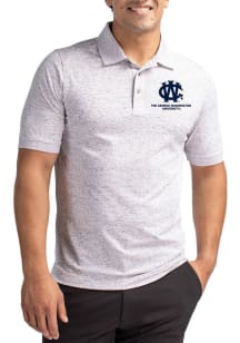 Cutter and Buck George Washington Revolutionaries Mens Grey Vault Advantage Space Dye Short Sleeve..