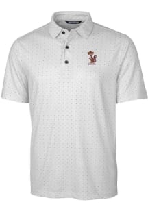 Cutter and Buck Minnesota Golden Gophers Mens Charcoal Pike Vault Short Sleeve Polo