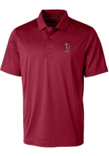 Cutter and Buck Minnesota Golden Gophers Mens Red Prospect Vault Short Sleeve Polo