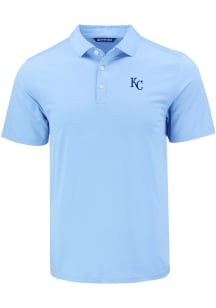 Cutter and Buck Kansas City Royals Mens Light Blue Coastline Short Sleeve Polo