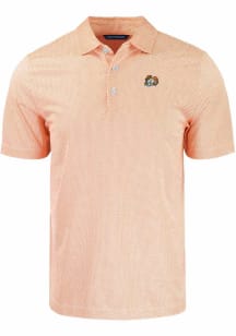 Cutter and Buck Colorado State Rams Mens Orange Symmetry Short Sleeve Polo