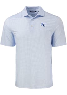 Cutter and Buck Kansas City Royals Mens Light Blue Diamond Dot Short Sleeve Polo