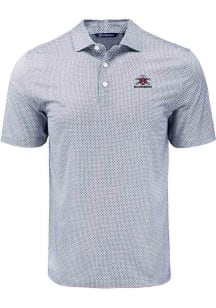 Cutter and Buck Nebraska Cornhuskers Mens Black Diamond Dot Short Sleeve Polo