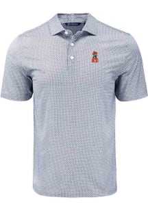 Cutter and Buck Oklahoma State Cowboys Mens Black Diamond Dot Short Sleeve Polo