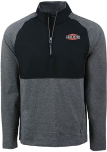 Cutter and Buck Rally House Mens Black Employee Adapt Eco Hybrid Long Sleeve Qtr Zip Pullover