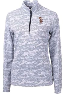 Cutter and Buck Minnesota Golden Gophers Womens Charcoal Traverse Vault Qtr Zip