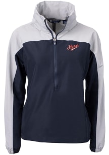 Cutter and Buck Dayton Flyers Womens Navy Blue Vault Charter Eco Pullover