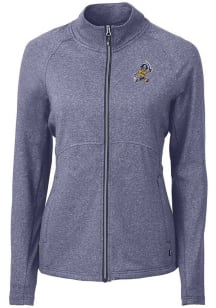 Cutter and Buck East Tennesse State Buccaneers Womens Navy Blue Vault Adapt Eco Knit Light Weight..
