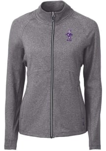 Cutter and Buck K-State Wildcats Womens Black Vault Adapt Eco Knit Light Weight Jacket