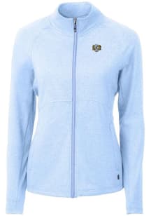 Cutter and Buck North Carolina Tar Heels Womens Light Blue Adapt Eco Vault Light Weight Jacket