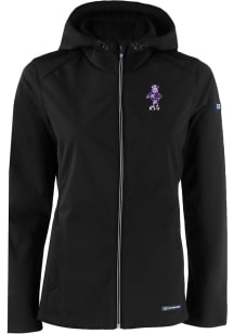 Cutter and Buck K-State Wildcats Womens Black Evoke Vault Light Weight Jacket