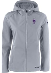 Cutter and Buck K-State Wildcats Womens Charcoal Vault Evoke Light Weight Jacket