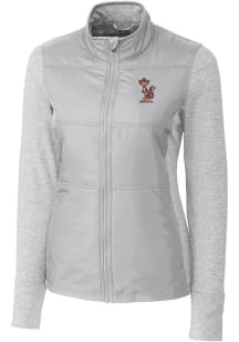 Cutter and Buck Minnesota Golden Gophers Womens Grey Stealth Vault Medium Weight Jacket