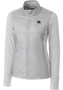 Cutter and Buck South Carolina Gamecocks Womens Grey Stealth Vault Medium Weight Jacket