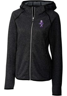 Cutter and Buck K-State Wildcats Womens Charcoal Mainsail Vault Medium Weight Jacket