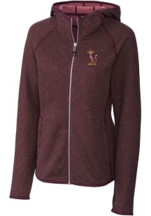 Cutter and Buck Minnesota Golden Gophers Womens Maroon Mainsail Vault Medium Weight Jacket