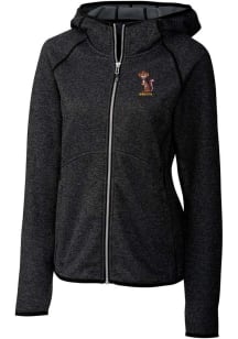 Cutter and Buck Minnesota Golden Gophers Womens Charcoal Mainsail Vault Medium Weight Jacket