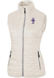 Cutter and Buck K-State Wildcats Womens White Rainier PrimaLoft Vault Vest