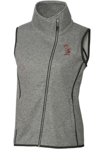Cutter and Buck Minnesota Golden Gophers Womens Grey Vault Mainsail Asymmetrical Vest