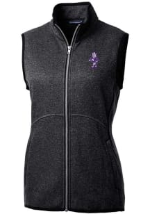 Cutter and Buck K-State Wildcats Womens Charcoal Vault Mainsail Vest