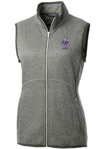 Cutter and Buck K-State Wildcats Womens Grey Vault Mainsail Vest