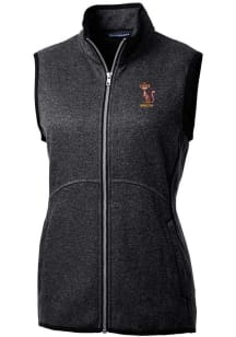 Cutter and Buck Minnesota Golden Gophers Womens Charcoal Vault Mainsail Vest