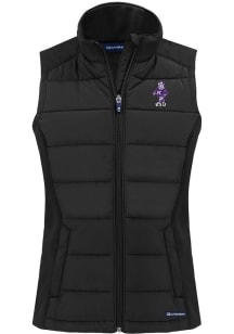 Cutter and Buck K-State Wildcats Womens Black Evoke Vault Vest