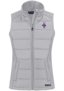 Cutter and Buck K-State Wildcats Womens Charcoal Vault Evoke Vest