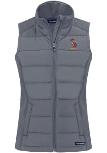 Cutter and Buck Minnesota Golden Gophers Womens Grey Vault Evoke Vest