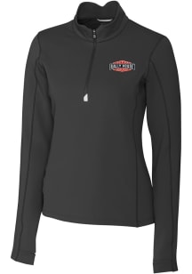Cutter and Buck Rally House Womens Black Employee Traverse Qtr Zip
