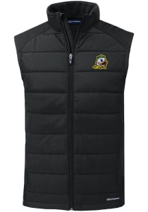 Cutter and Buck Oregon Ducks Mens Black Evoke Sleeveless Jacket